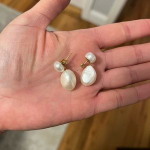 Mejuri Bold Pearl Drop Earrings